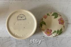 Vintage Franciscan Desert Rose Round Box with Lid, 50th Anniversary 1990, Made in England