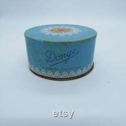 Vintage French Face Powder Box Unopened Donge By Cadum Art Deco Powder Box Vanity Storage