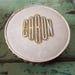Vintage French Powder Box Caron Powder 1940's Powder Box Vanity Storage Poudre Mademoiselle Peau Fraiche
