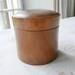 Vintage French Wood Powder Box, Treen Box, Cylindrical Box.