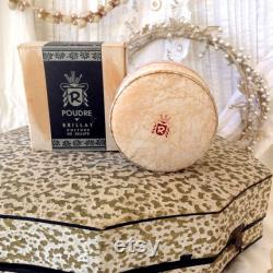 Vintage Full Rare Made in Greece Powder Box, Vintage Collectible Powder Box, Vintage Powder Box, Mid Century Cosmetics,Vintage Make up