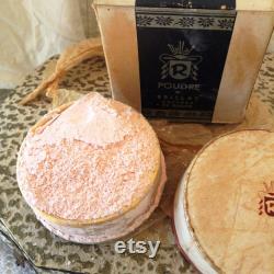 Vintage Full Rare Made in Greece Powder Box, Vintage Collectible Powder Box, Vintage Powder Box, Mid Century Cosmetics,Vintage Make up