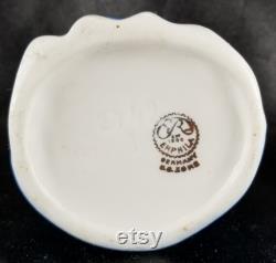 Vintage German Erphila Porcelain Madame Pompadour Figural Powder Box