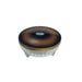 Vintage Glass Floral Metal Lid Vanity Decor Powder Box Trinket Box