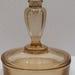 Vintage Glass Perfume and Powder Box Combination,