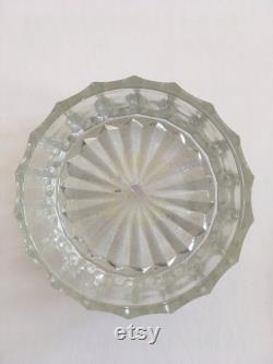 Vintage Glass Powder Box Dresser Jar
