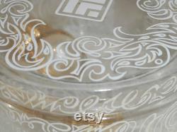 Vintage Glass Powder Box , Vintage Vanity, Lucien Lelong Vintage Glass Vintage Glass Powder Box , Vintage Vanity, Lucien Lelong Vintage Glass