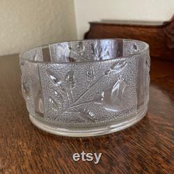 Vintage Glass Powder Jar witho Lid