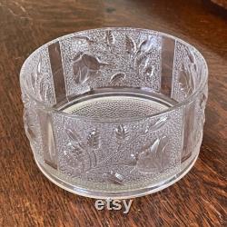 Vintage Glass Powder Jar witho Lid