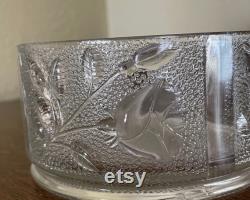 Vintage Glass Powder Jar witho Lid