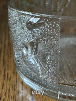Vintage Glass Powder Jar witho Lid