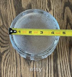 Vintage Glass Powder Jar witho Lid