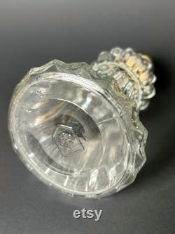 Vintage Glass Powder Shaker Ornate Bee Design Vanity Decor