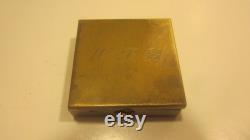 Vintage Golden Powder Box