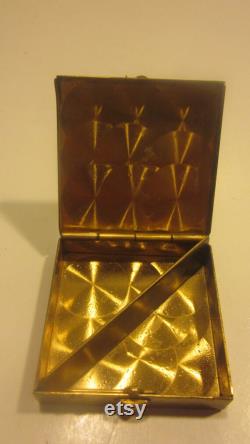 Vintage Golden Powder Box