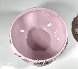 Vintage HandC Original Rosa Porcelain Trinket Box Hand-Painted Pink Porcelain and Gold Gilt Jewelry Dish Made in Czech Republic