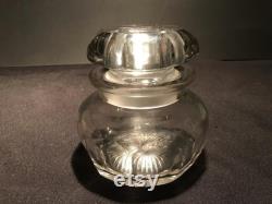 Vintage Heisey Glass Puff Box with Ground Lid 25 1910 from DustyMillerAntiques