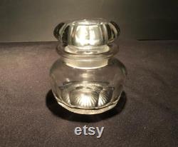 Vintage Heisey Glass Puff Box with Ground Lid 25 1910 from DustyMillerAntiques