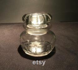 Vintage Heisey Glass Puff Box with Ground Lid 25 1910 from DustyMillerAntiques