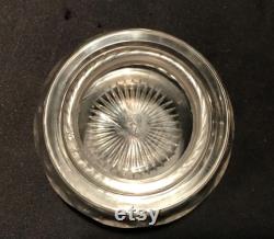 Vintage Heisey Glass Puff Box with Ground Lid 25 1910 from DustyMillerAntiques