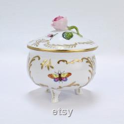 Vintage Herend Porcelain Rothschild Covered Dresser Box 6044 Ro J95 668