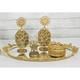 Vintage Hollywood Regency Vanity Dresser Set 6 Pc 24kt Ormolu Filigree MCM