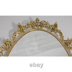 Vintage Hollywood Regency Vanity Dresser Set 6 Pc 24kt Ormolu Filigree MCM