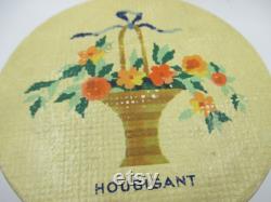 Vintage Houbigant EMPTY Powder Box Quelques Fleurs Powder Tin- Vintage French Boudoir or Vanity Décor 1950's French Dressing Table Décor