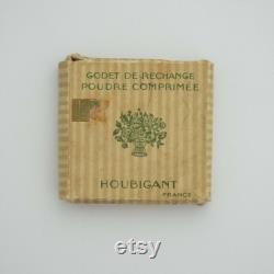Vintage Houbigant Powder Compact Refill Art Deco Houbigant Quelques Fleurs Powder Compact Refill and Leaflet In Original Box Unused 1930's