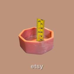 Vintage Incolay Stone Pink Butterfly Floral Trinket Box by Design Gifts Int'l