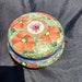 Vintage Japenese 2pc Lidded Moriage Hand Painted Porcelain Powder Trinket Box