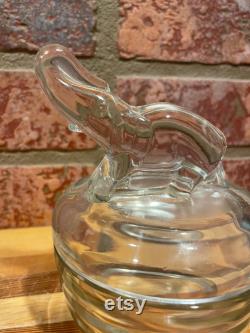 Vintage Jeanette Glass Lidded Elephant Powder Jar
