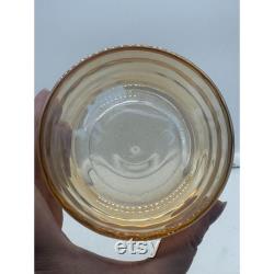Vintage Jeannette Marigold Carnival Glass Powder Trinket Box Scotty Dog
