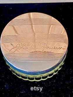 Vintage John Robert Powers Face Powder Jar J.L. Hudson Co., Cosmetics Art Deco Face Powder Vanity Jar, Vintage Vanity Jar 1950s