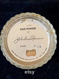 Vintage John Robert Powers Face Powder Jar J.L. Hudson Co., Cosmetics Art Deco Face Powder Vanity Jar, Vintage Vanity Jar 1950s