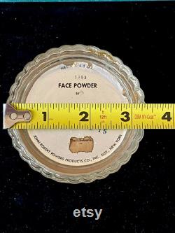 Vintage John Robert Powers Face Powder Jar J.L. Hudson Co., Cosmetics Art Deco Face Powder Vanity Jar, Vintage Vanity Jar 1950s