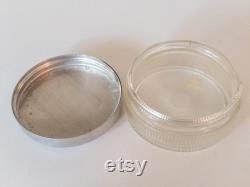 Vintage John Robert Powers Glass Face Powder Jar Pot 1950s Make-up Vanity Jar