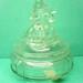 Vintage LE Smith 1930's Minstrel Clear Glass Powder Box