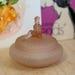 Vintage L E Smith Jackie Pink Satin Powder Box