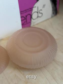 Vintage L E Smith Jackie Pink Satin Powder Box