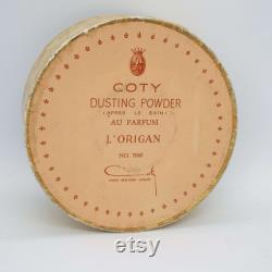 Vintage L'Origan De Coty Dusting Powder Box Bath and Beauty Vanity Storage