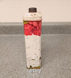 Vintage Lander Gardenia Sweet Pea Talc Tin 1950s Bath Decor