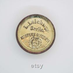 Vintage Leichner Face Powder Sample Tin Theatrical Make-Up Vanity Storage Leichner's Fett Powder 1920's Face Powder Tin Powder Box