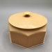 Vintage Lidded Jewelry Ring Container Vanity Dish Plastic Ivory Color