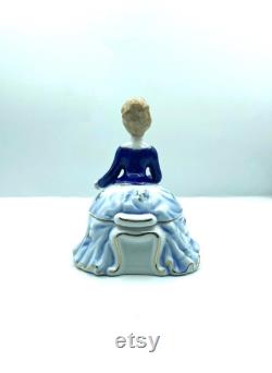 Vintage Limoges China Southern Belle Powder Box