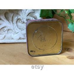 Vintage Luxury Face Powder The American Products Company Square Purple Tin Shabby Chic Vintage Advertising Tin Vintage Beauty Products