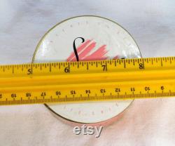 Vintage MCM Luxor Complexion Powder Box Full Unopened Round 3 Across Dresser Vanity Bathroom Decorator Item