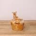 Vintage Marigold Scottie Design Powder Jar and Lid Jeannette Animals and Figurines by Jeanette