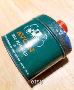 Vintage Men's Avon Talc Tin with Talc Still In It