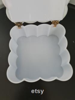 Vintage Menda Co. Blue Floral Vanity Box
